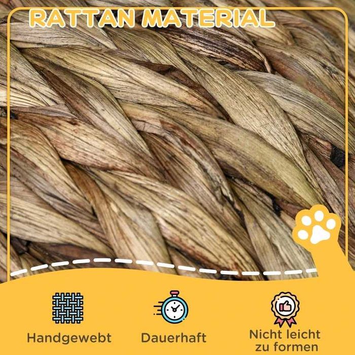 PawHut Ратаново легло за котки 40 x 37 x 51 см