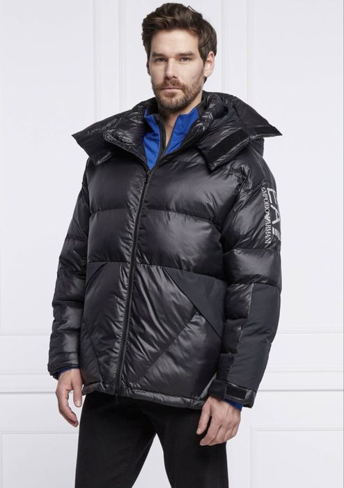 Мъжко яке EMPORIO ARMANI black puffer JACKET  Size L ! ОРИГИНАЛ!