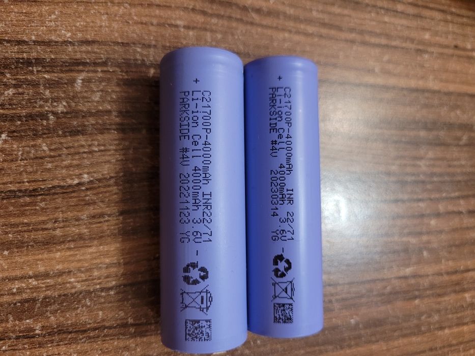 Елементи за батерия Li-Ion 21700 Parkside