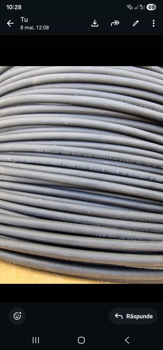 Vand cablu solar 6 mm negru 60 mt si rosiu 60 mt