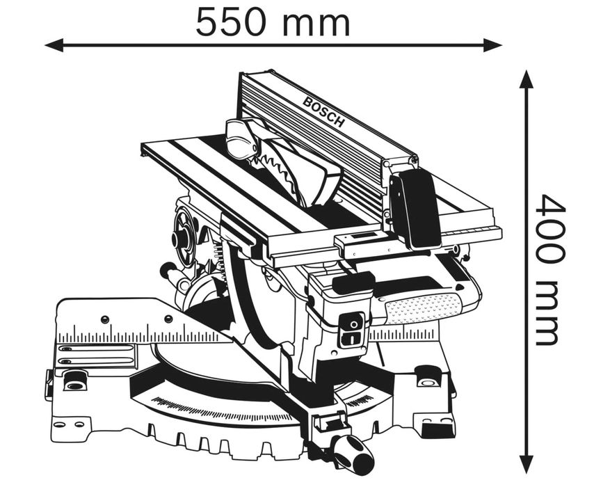 Bosch GTM 12 JL Professional, Комбинированная пила, torsovka