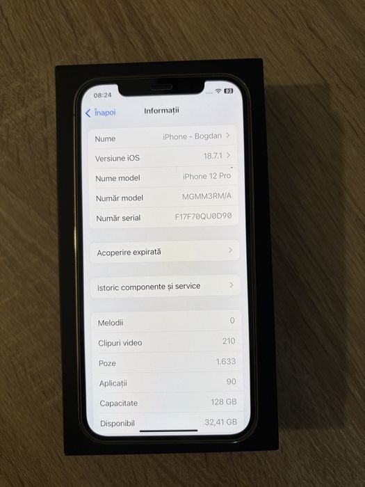 Iphone 12 pro gold face id functional