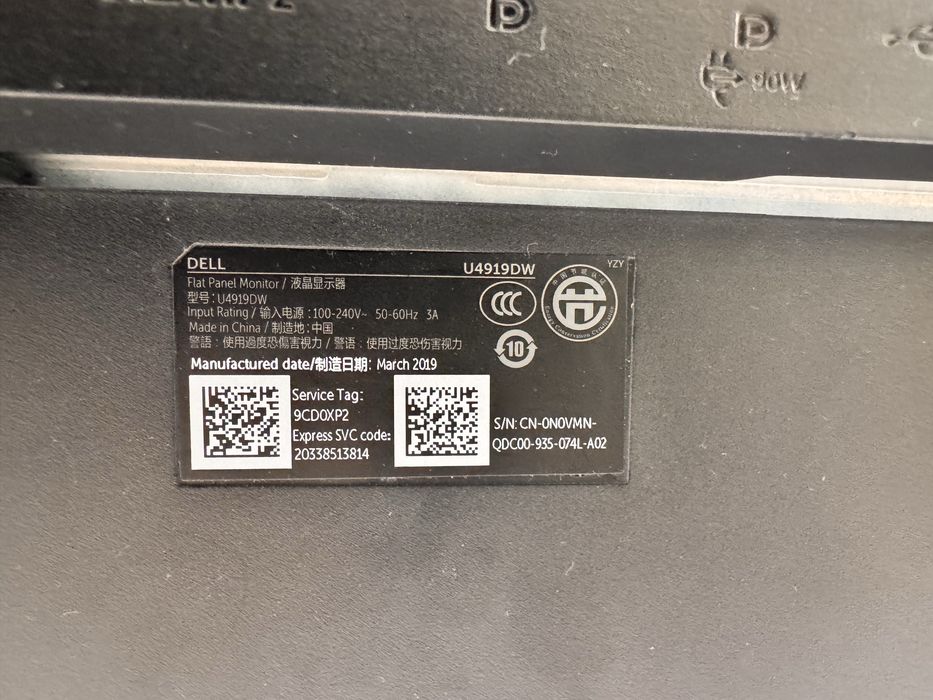Monitor Dell 49”