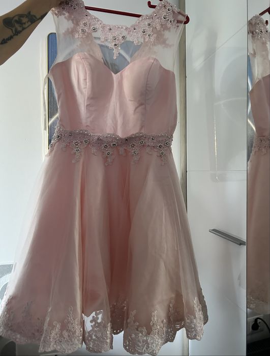 Rochie roz pudra