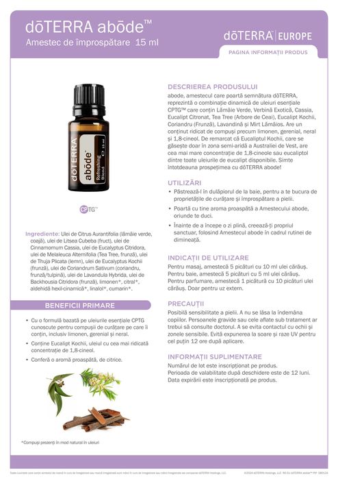 Vand ulei esential doTerra Blue Tansy + Ofer GRATUIT doTerra abode
