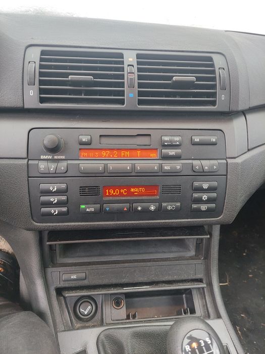 Radio \ Casetofon + Panou Clima ÷ Original BMW
