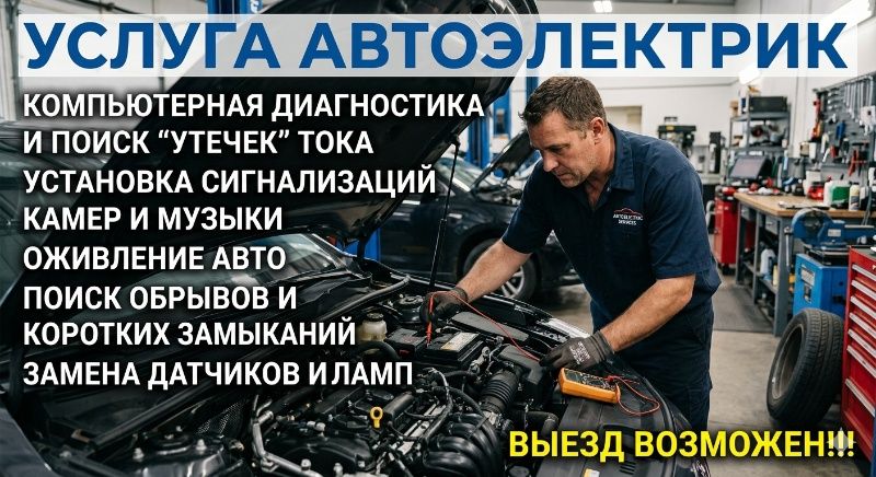 Автоэлектрик возможен выезд