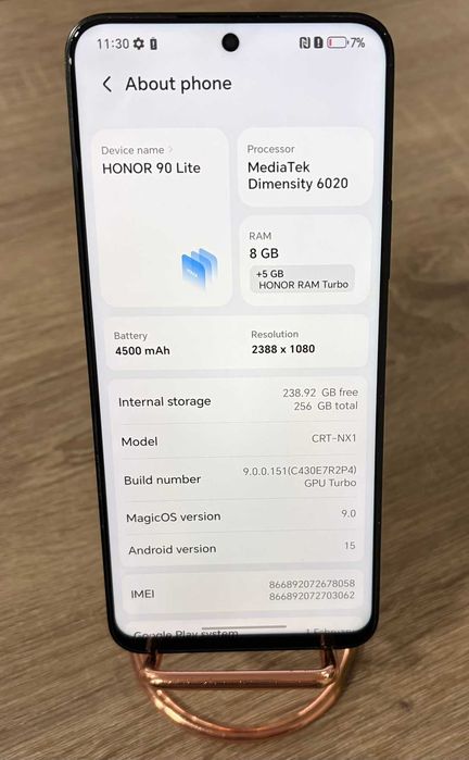 Honor 90 lite 256/8gb