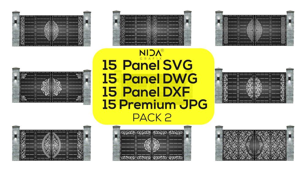 15 Modele Vectoriale + Poze prezentare JPG / Fisiere DXF/DWG/SVG