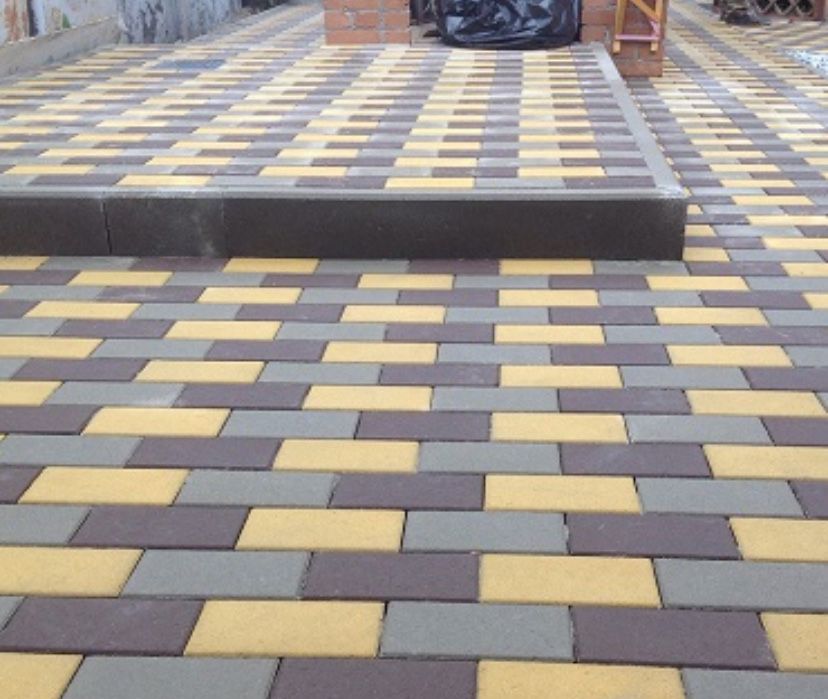 Тротуарная плитка, брусчатка, поребрики
