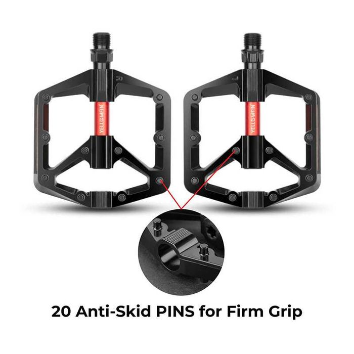 Леки алуминиеви педали за велосипед PROMEND M24N, Двоен DU лагер, Пин