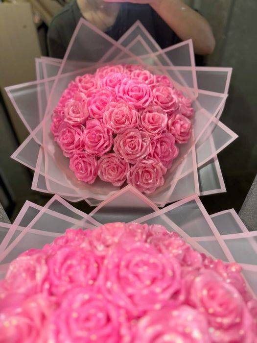 Букет из атласных лент