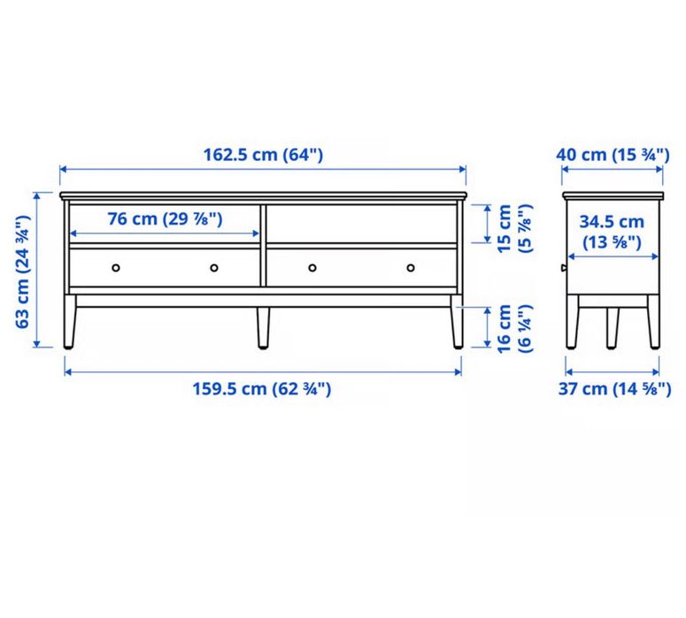 Тумба под ТВ IKEA “Hemnes”