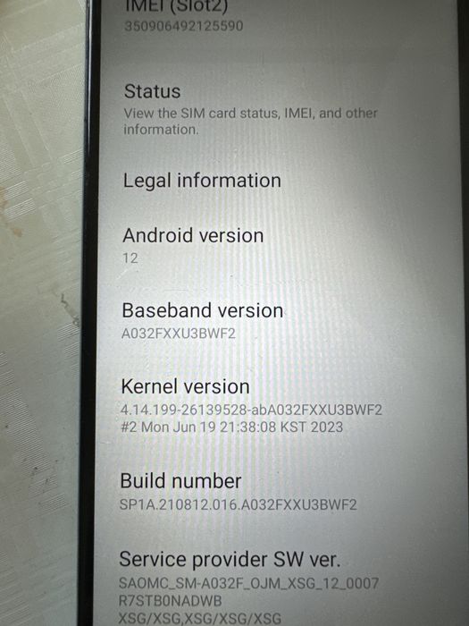 sam A03 core ,32 gb
