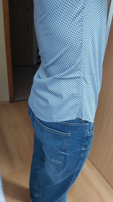 Памучна риза с къс ръкав Andrew's, S размер - като нова