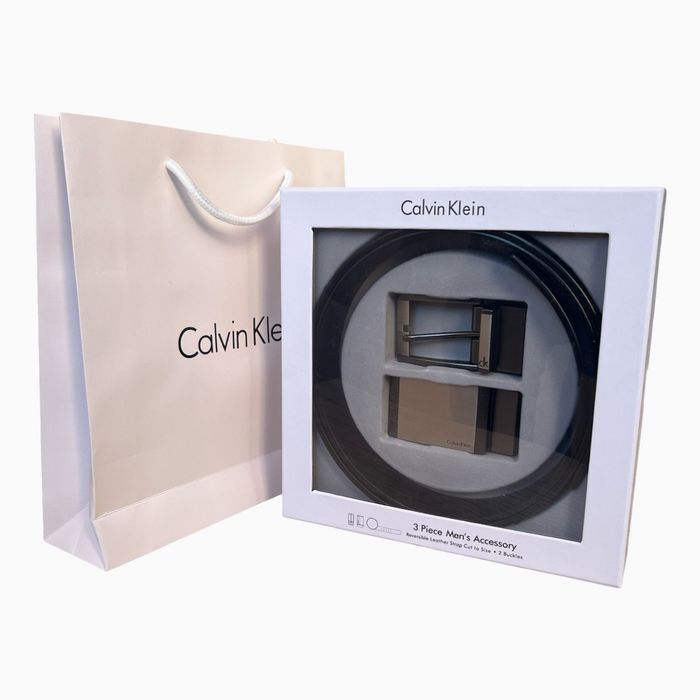 Мъжки подаръчен комплект колан Calvin Klein 044 !