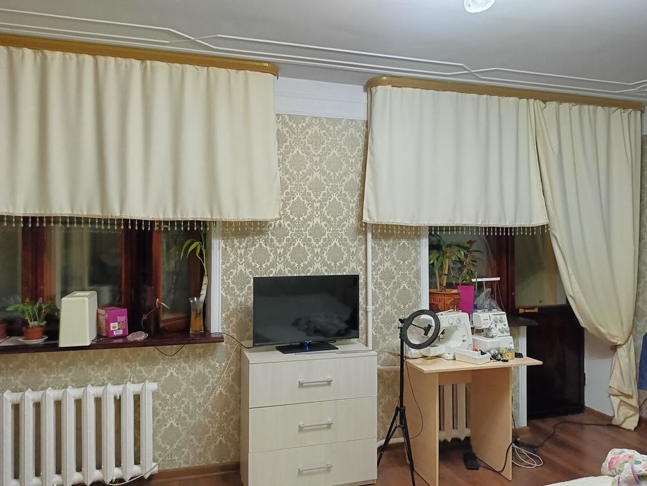 Шторы на 2 окна беж