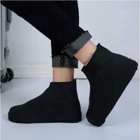 Protectie incaltaminte ploaie, noroi, zapada, Negru/Galben L(40-44)