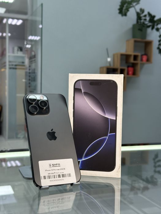 айфон 16 про макс черный идеал