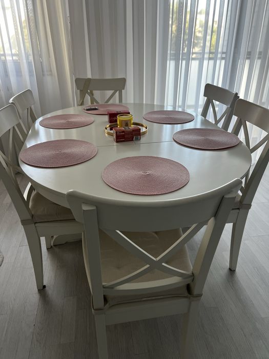 Masa dinning + 6 scaune Ikea