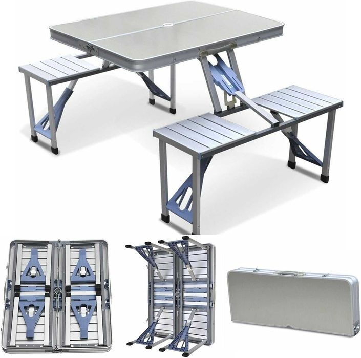 Маса със Скамейки -Алуминиева - №2947