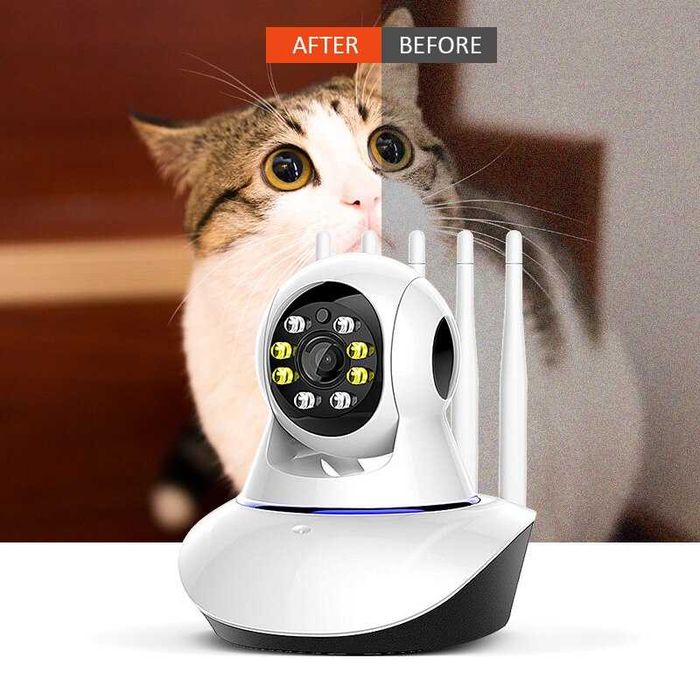 Baby monitor - camera supraveghere interior motorizata 4antene