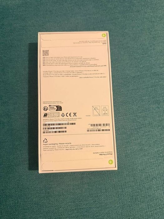 Iphone 17 Pro Max Cosmic Orange 512GB