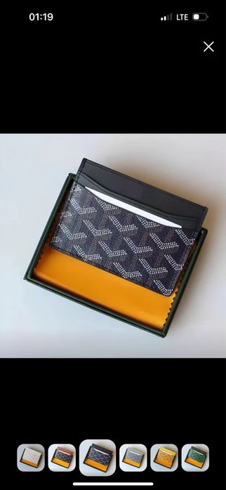 GOYARD kardo 'lder - kartalar va kupyuralar uchun, sovg'a qutisi bilan