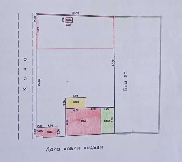 Yu  Дача 14соток, кадастр, 5км от Тойтепы Уртачирчикский р-н