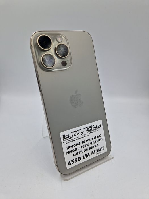 Iphone 16 Pro Max 256GB / 100% Baterie Garantie #50675