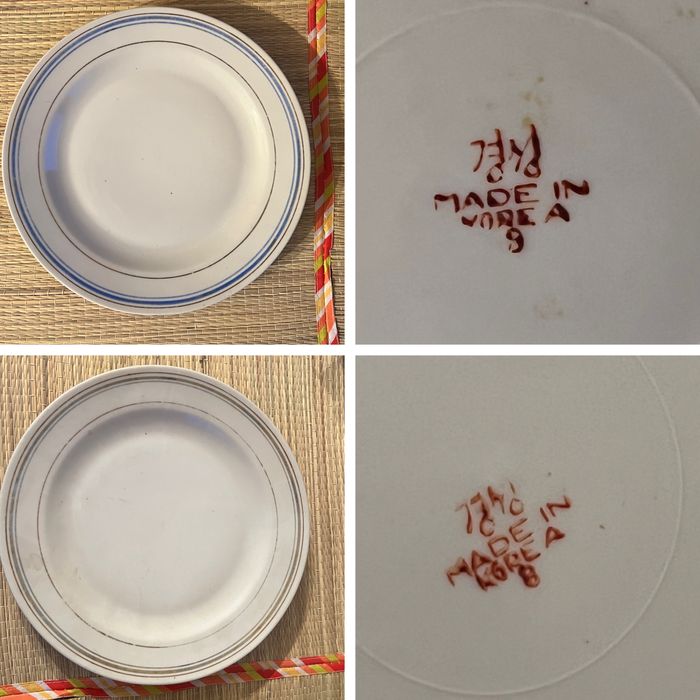 Посуда тарелки СССР и корейская Разная