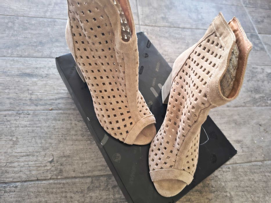 Sandale BSB piele naturala intoarsa