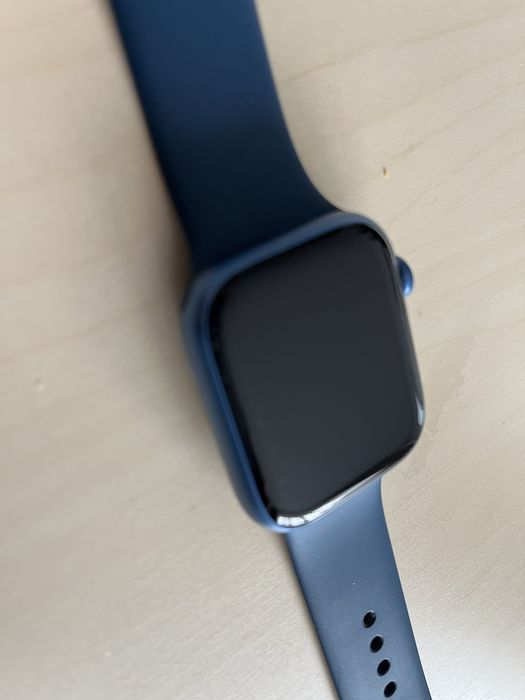 Apple Watch 7, GPS, Carcasa Blue Aluminium 45mm, Abyss Blue Sport Band