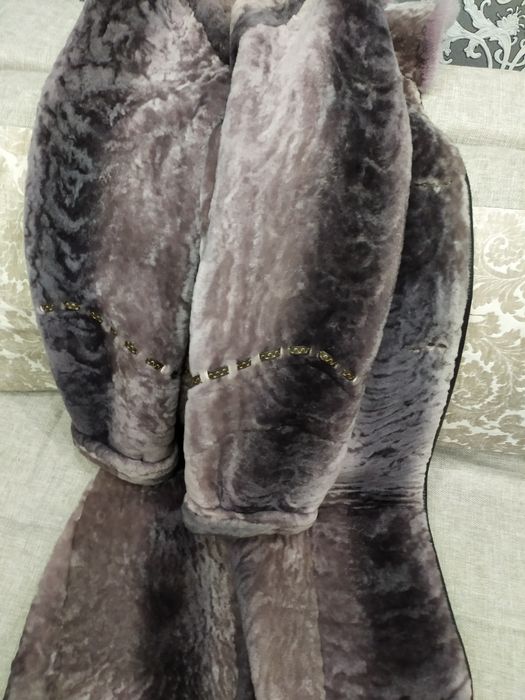 Шуба мутон облегченная.