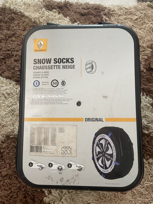 Huse textile antiderapante pentru zăpadă Renault Snow Socks S83 – originale