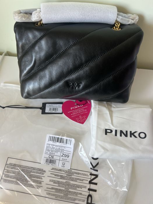 Чанта Pinko от естествена кожа