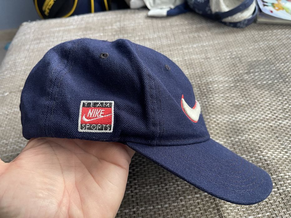 Ретро Шапка Nike Vintage Cap Hat 1990 Swoosh Logo Jordan Tennis Court