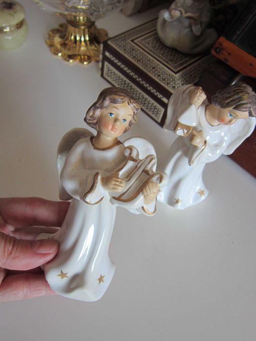 cadou Craciun Ingeri cu ochii albastrii Germania 1980