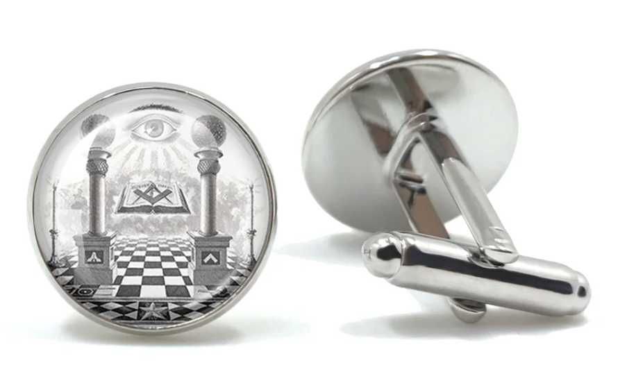 Копчета за Ръкавели Масонски Тамплиер Freemasons Illuminati Cufflinks