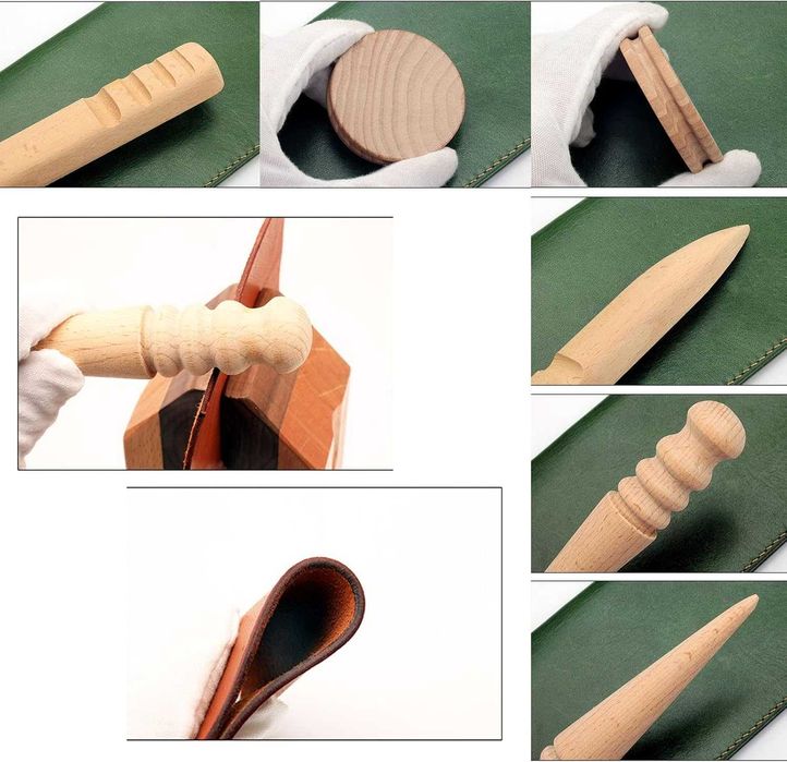 кожарски, сарашки дървени форми за полиране на кожа, 4 модела