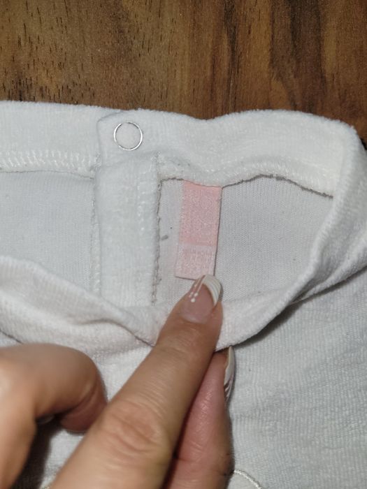 Бял ромпър гащеризон Losan, 3-6 месеца