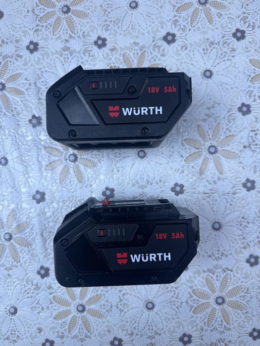 2 бр. Оригинални батерии Würth 18V 5.0Ah M-CUBE (W-Connect)