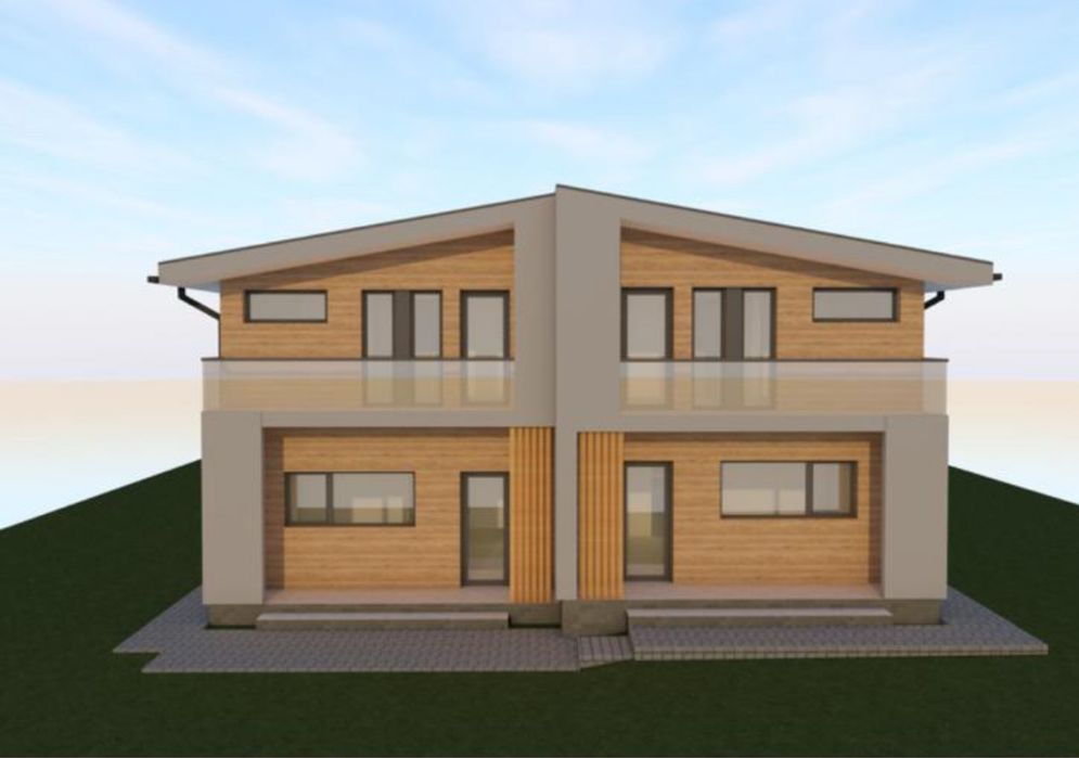 Casa tip duplex semifinisata 125mp