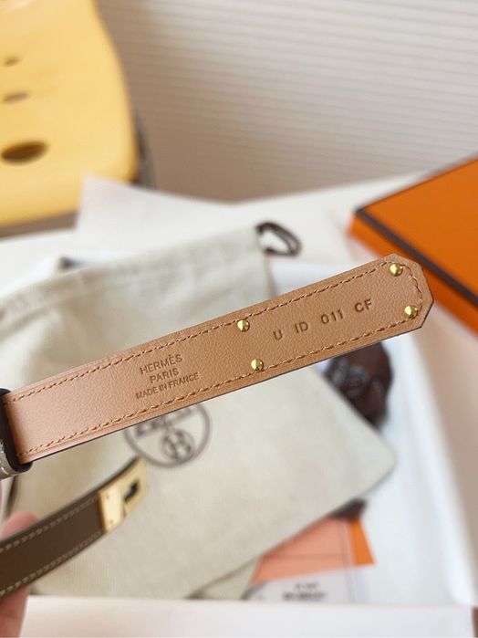 Curea Hermes Kelly ! Piele naturala Epsom Grey ! Originala