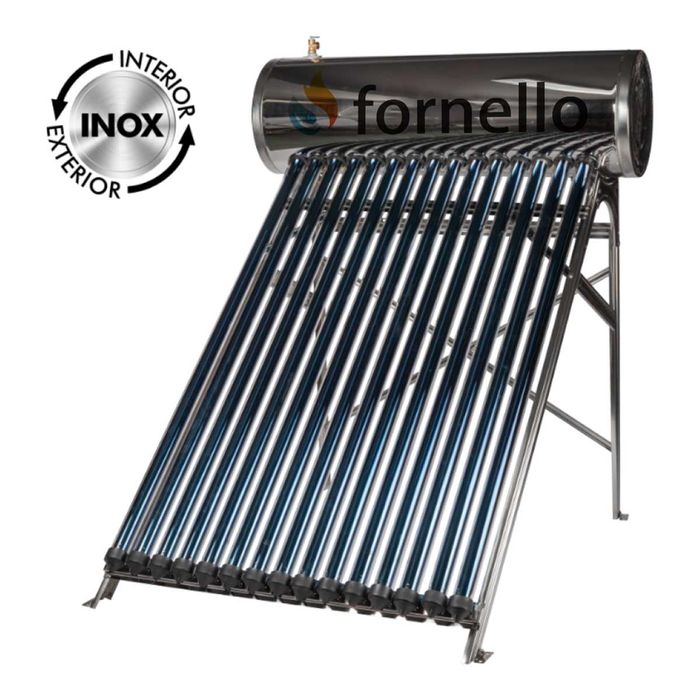 Set panou solar presurizat Fornello 15 tub si boiler inox de 135 litri