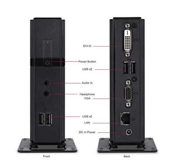 Vand mini PC Thin Client ViewSonic SCT45, Intel Atom, 2GB RAM