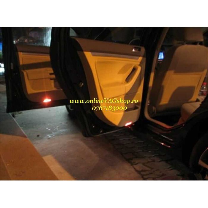Set 4 lampi lumina rosie/alba avertizare usi deschise VW Golf 5, Golf
