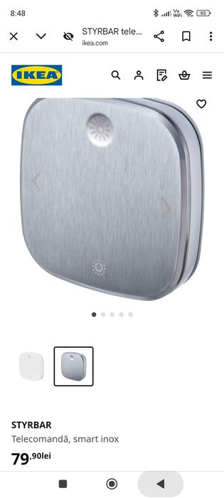 Telecomandă smart Ikea Styrbar Inox