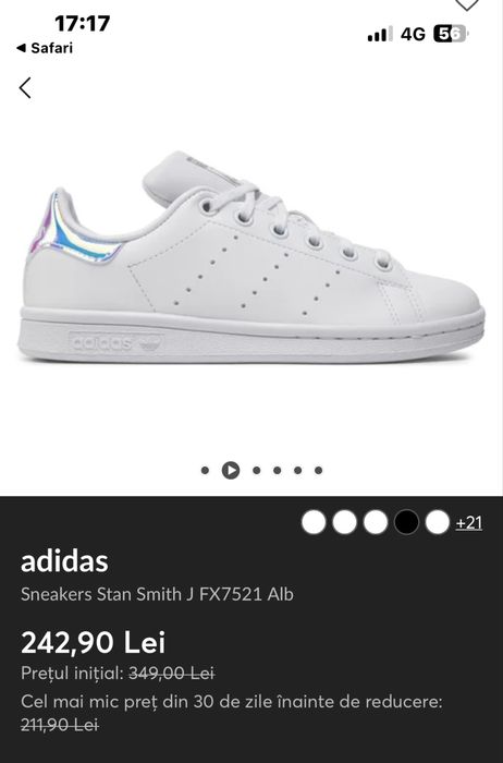 Adidas Stan Smith NOI marime 36 2/3