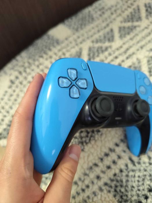 Перфектен PS5 Starlight Blue джойстик, без дрифт